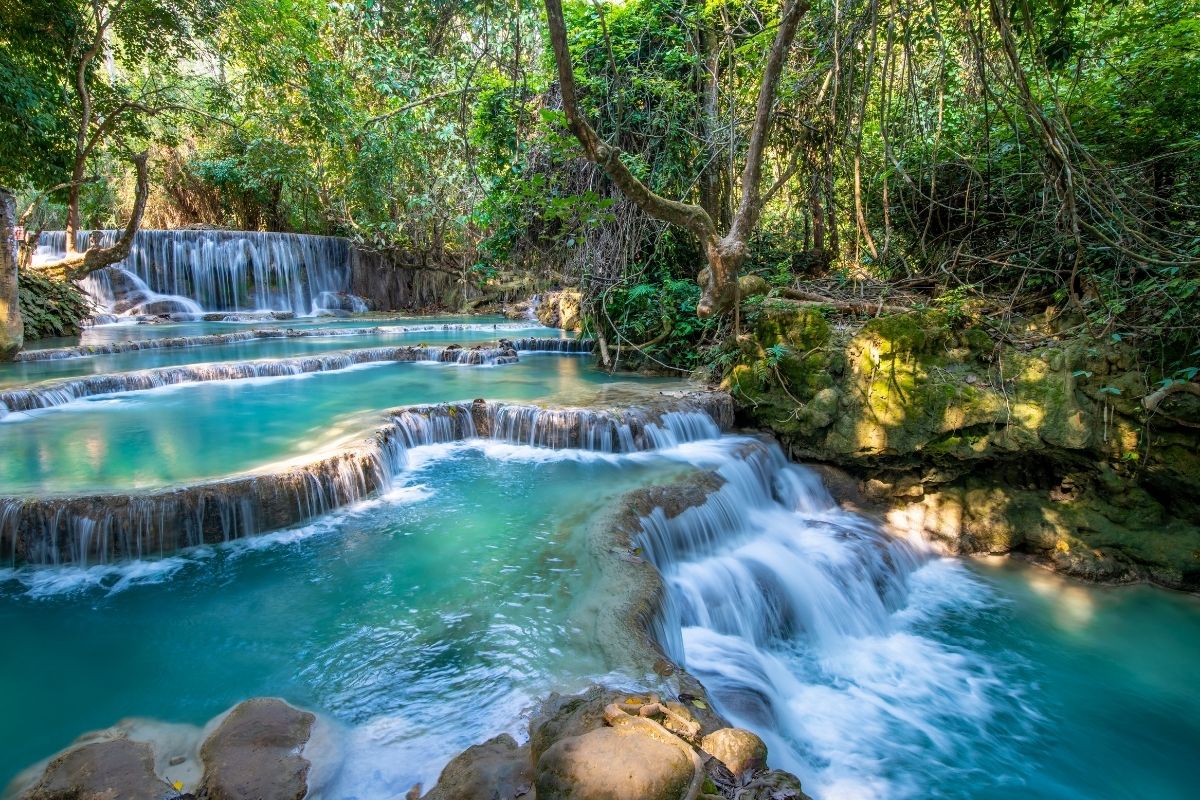 Kuang Si Caves & Waterfalls